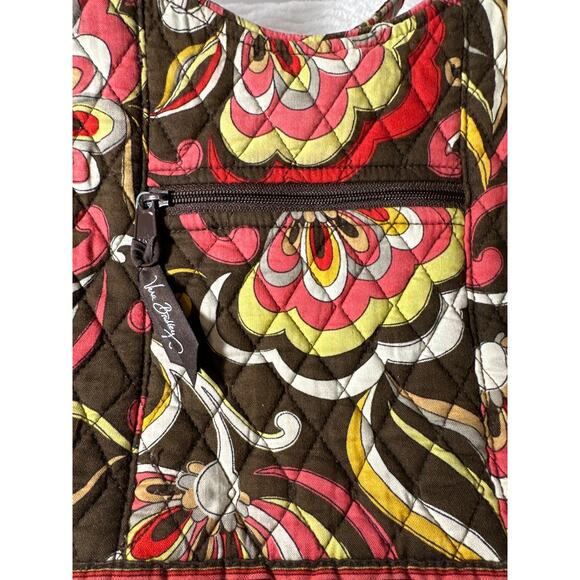 Vera Bradley Floral Shoulder Bag - Pink, Yellow, Brown - Picture 6 of 7